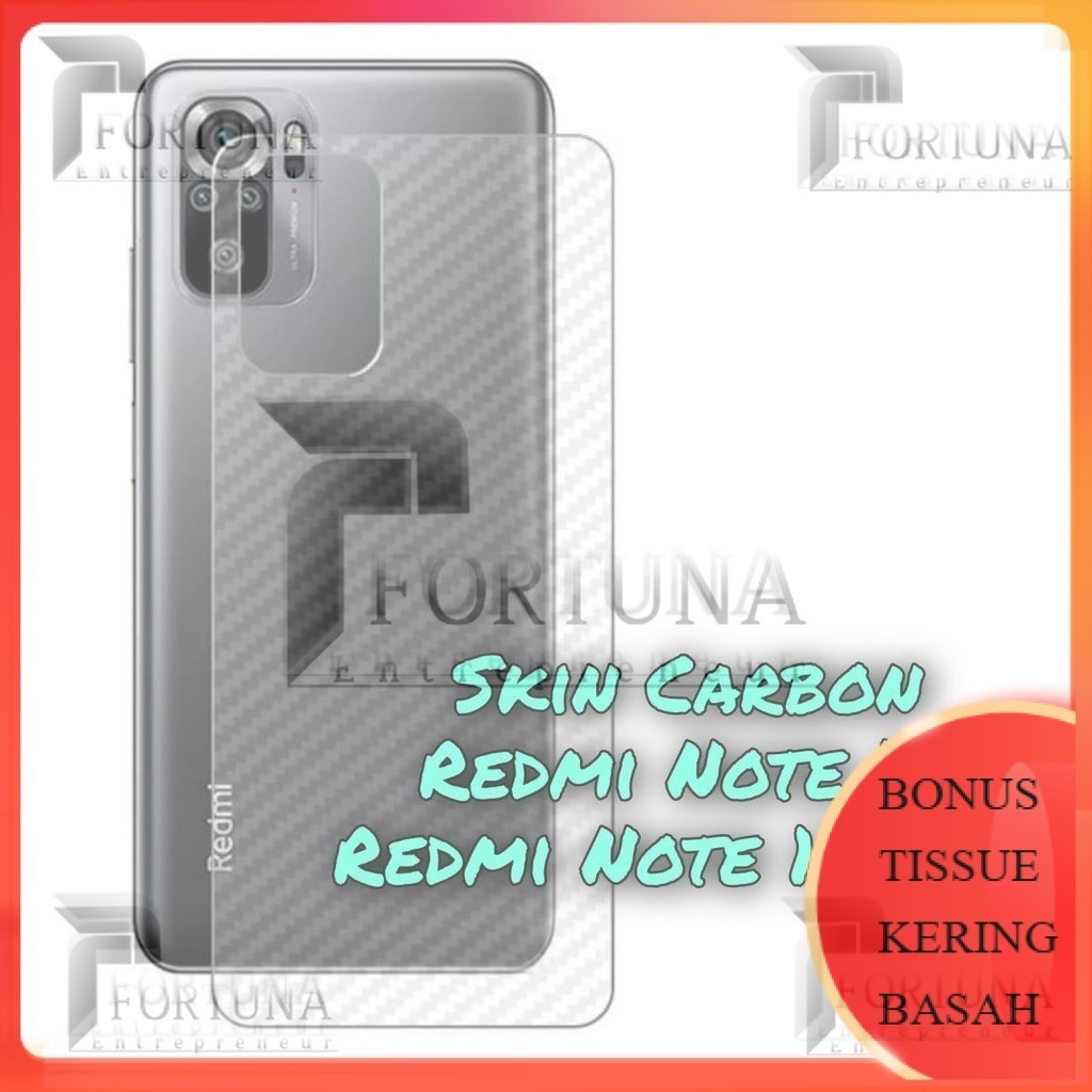 GROSIR COD PROMO Skin Carbon Redmi Note 10s / NOTE 10 PRO / Redmi Note 10 - Terbaru Garskin Skin Car
