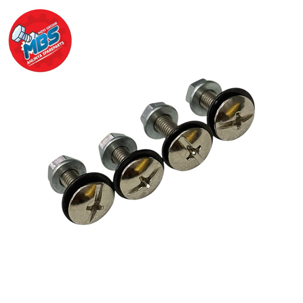 GROSIR BAUT SPAREPART BAUT MUR 10 DUDUKAN PLAT NOMER MOTOR MOBIL