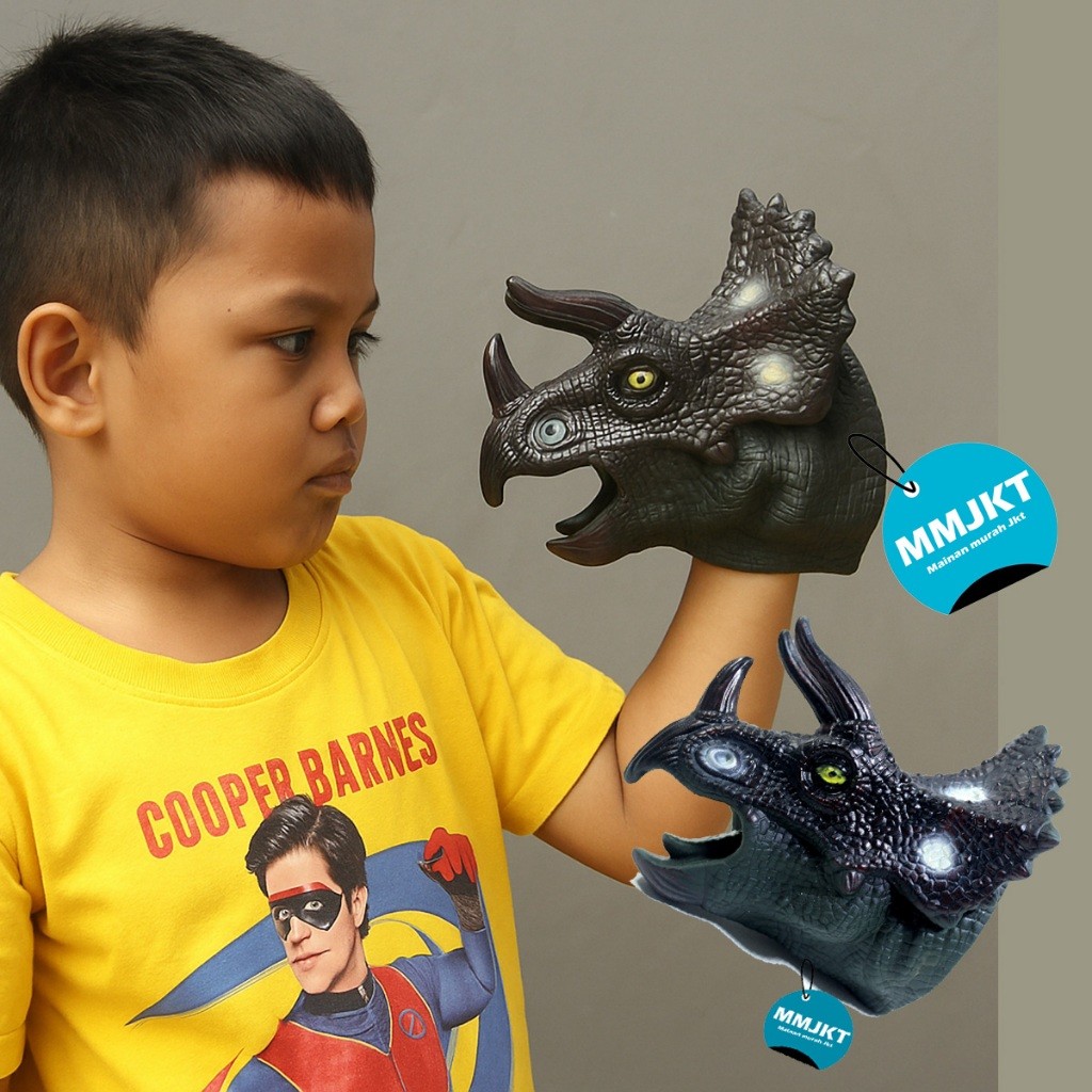 MAINAN BONEKA TANGAN KEPALA DINO CULA AR767 MAINAN ANAK BONEKA TANGAN KARET