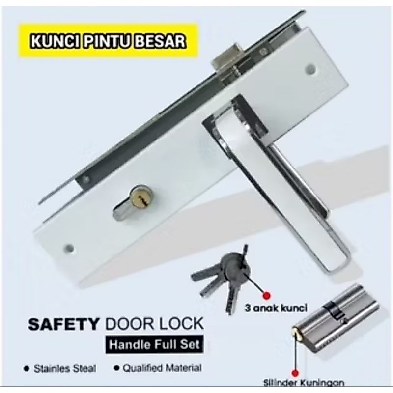 gagang pintu kamar. hendel pintu ongkel