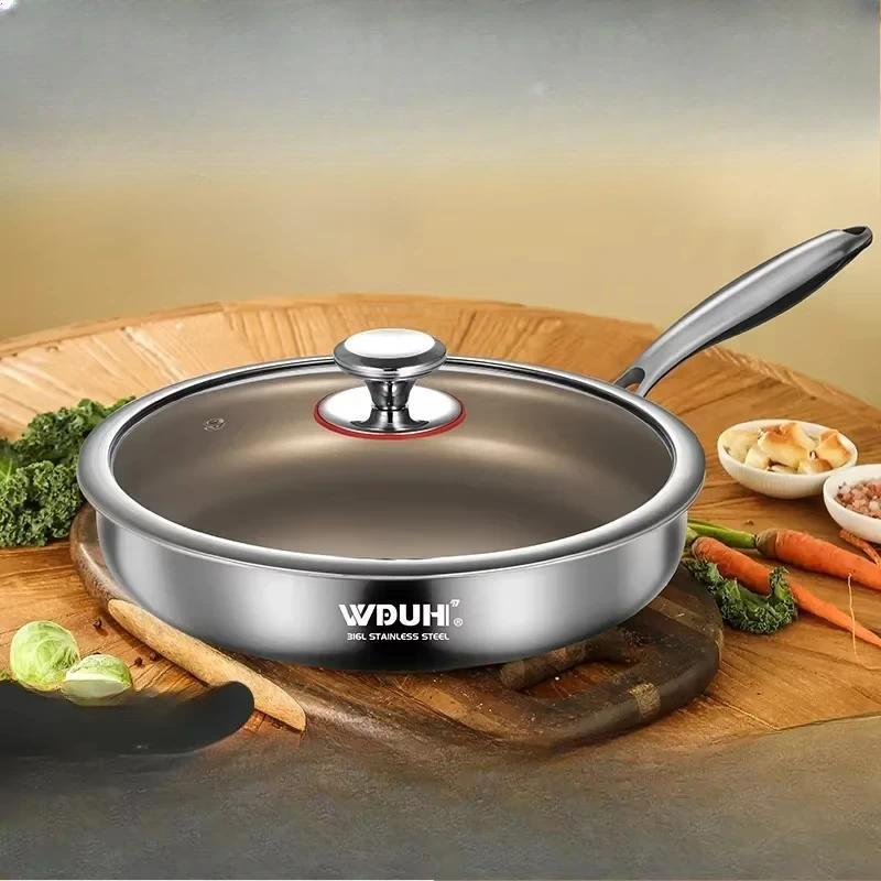 Titanium Pan Nonstick Frying Pan Household Wok Steak Frying Pan Induction Cooker Gas Stove Special  