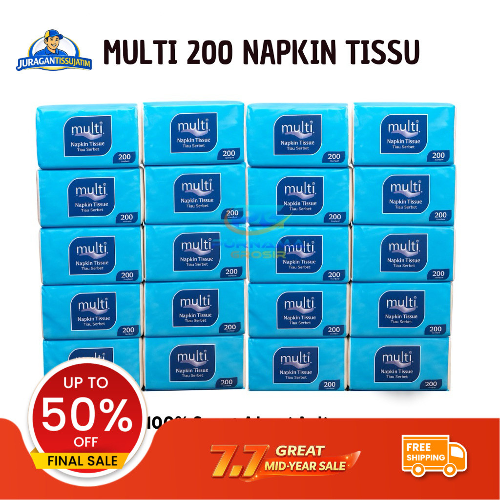 (20 Pack) Tisu Multi Napkin tissue 200 sheet