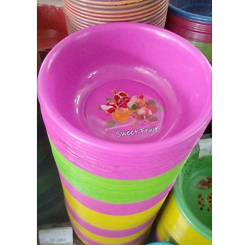 1 Lusin (12biji) Waskom besar Sakura 14 Baskom plastik hajatan murah