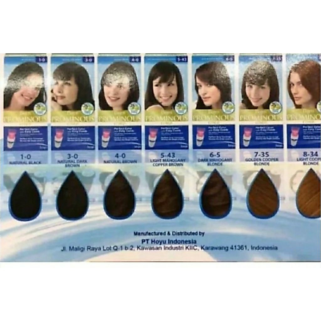Bigen Prominous Color Milky Cream Warna 7-35 Golden copper blonde 5-43 light mahogany copper brown C