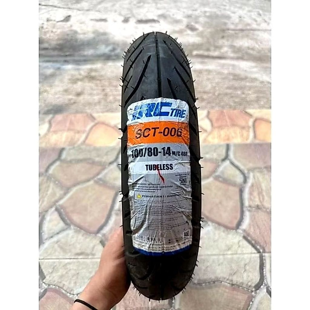 BAN IRC SCT-006 100/80-14 TUBELESS RING 14 UNTUK VARIO 125, VARIO 150