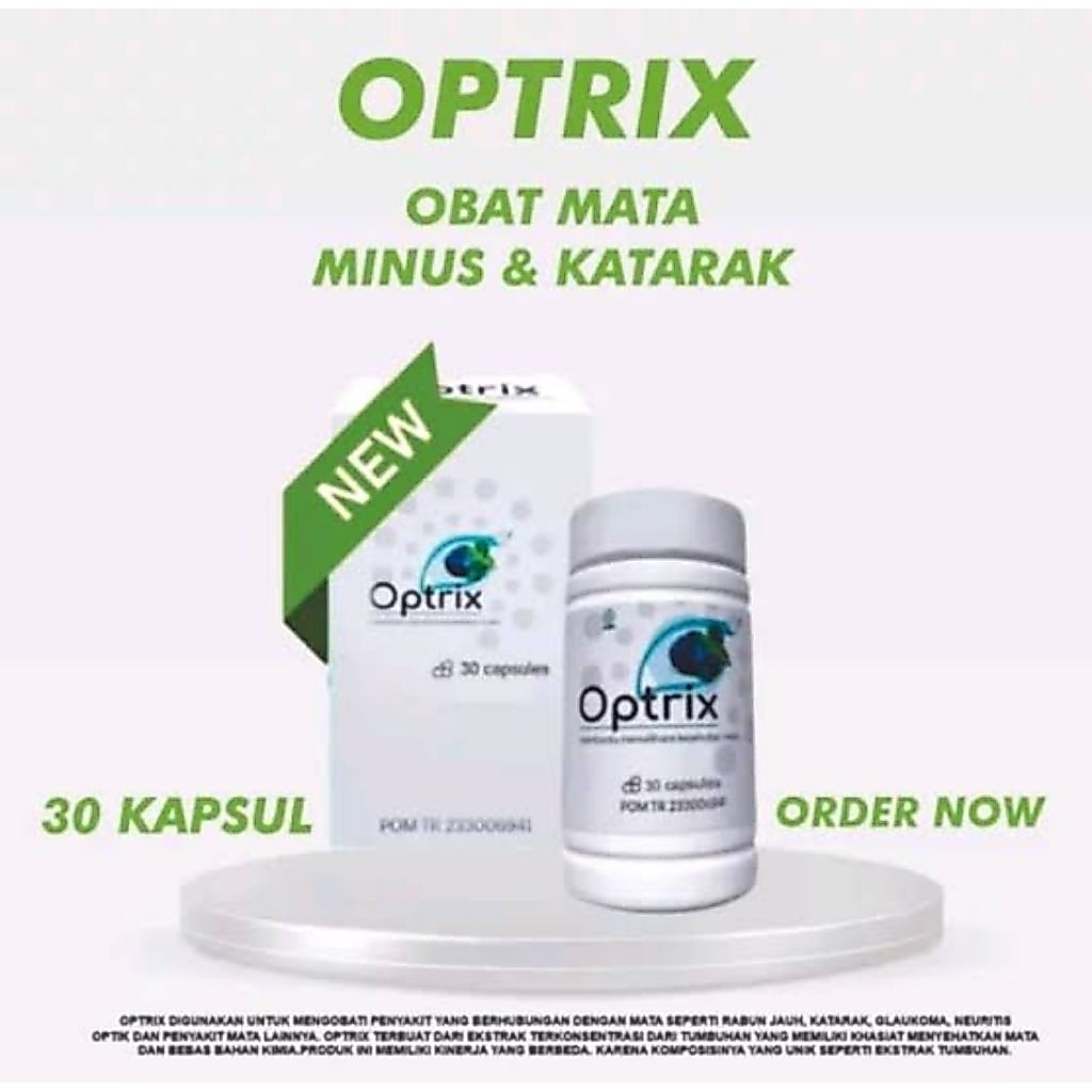 Optrix Obat Mata Minus Katarak Silinder Asli Original