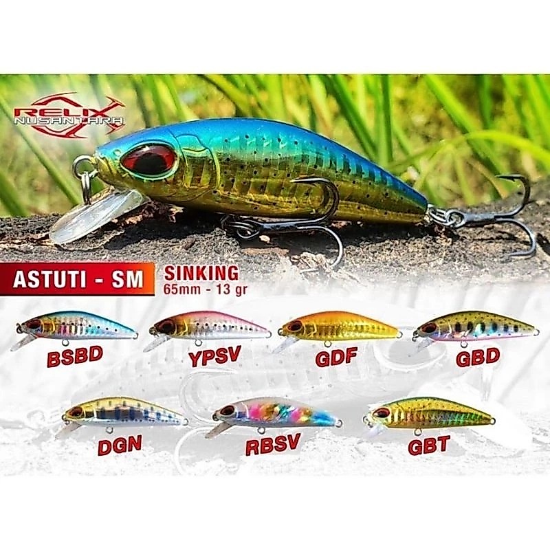 UMPAN MINNOW LURE ASTUTI SM 65MM RELIX NUSANTARA