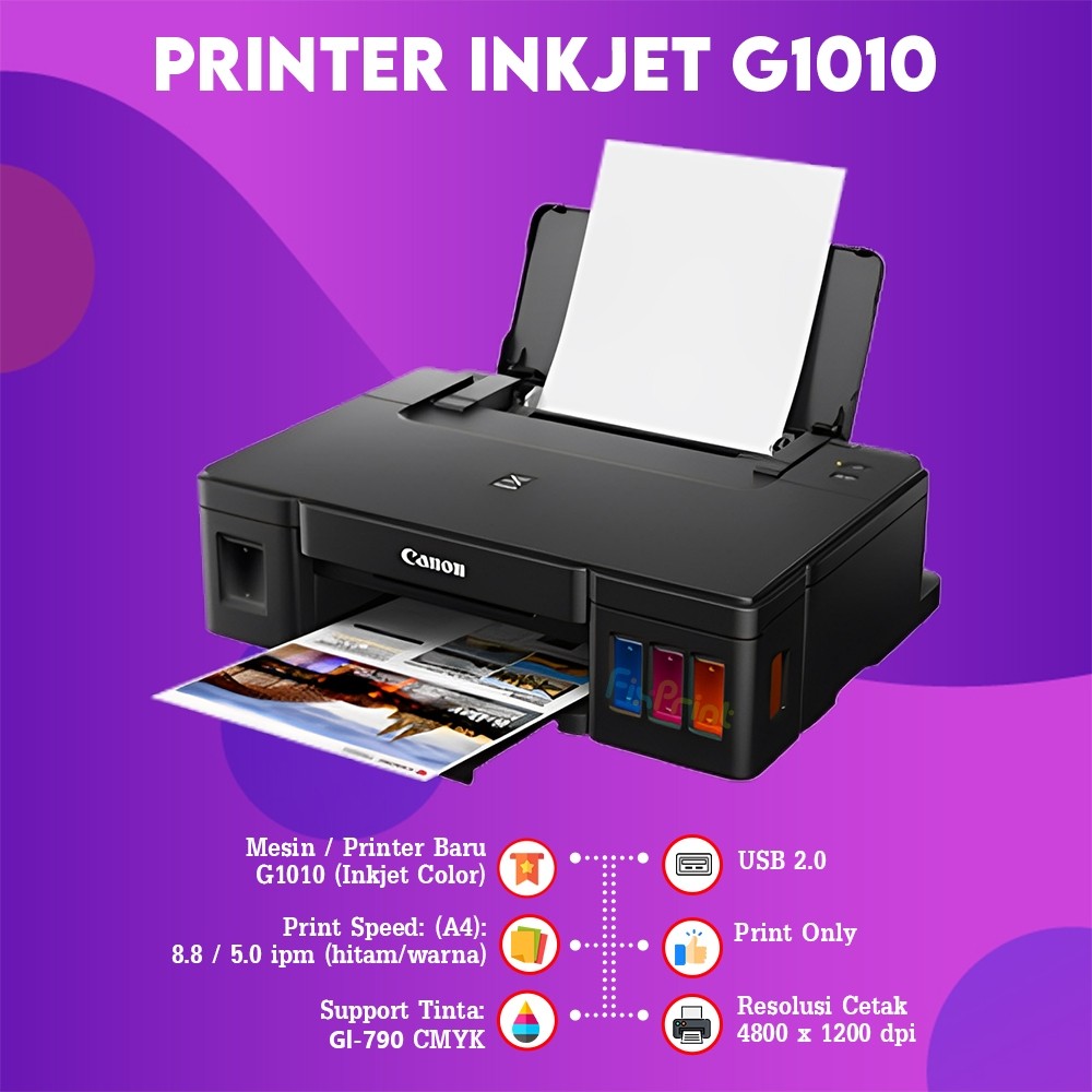 FixPrint Printer Canon Pixma G1010 G1730 TS307 / TS 307 Print Copy Original Bergaransi Resmi New A4