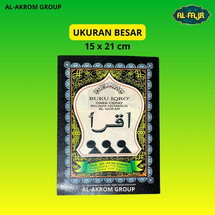 Buku Iqra Al-Quran Tuntunan Belajar Al-Qur'an Untuk Dewasa dan Anak - Iqra BESAR