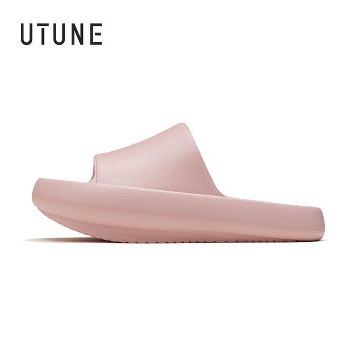 UTUNE Sandal Slide Nyaman Anti Selip | Desain Minimalis, Ringan untuk Aktivitas Sehari-hari - Pink, 