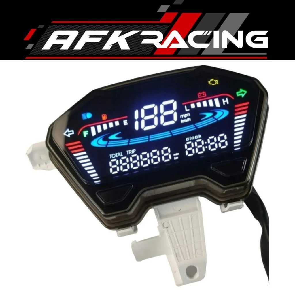 Speedometer Digital LED Odometer Gauge Motor Universal untuk Honda Vario, Beat, Click 125 150 160