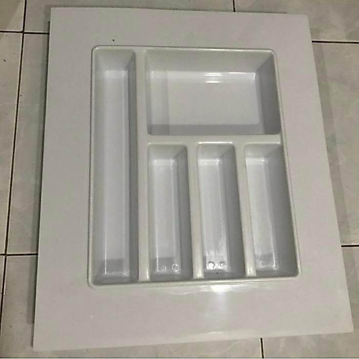 tempat sendok laci putih / sekat laci / sendok garpu kitchen set
