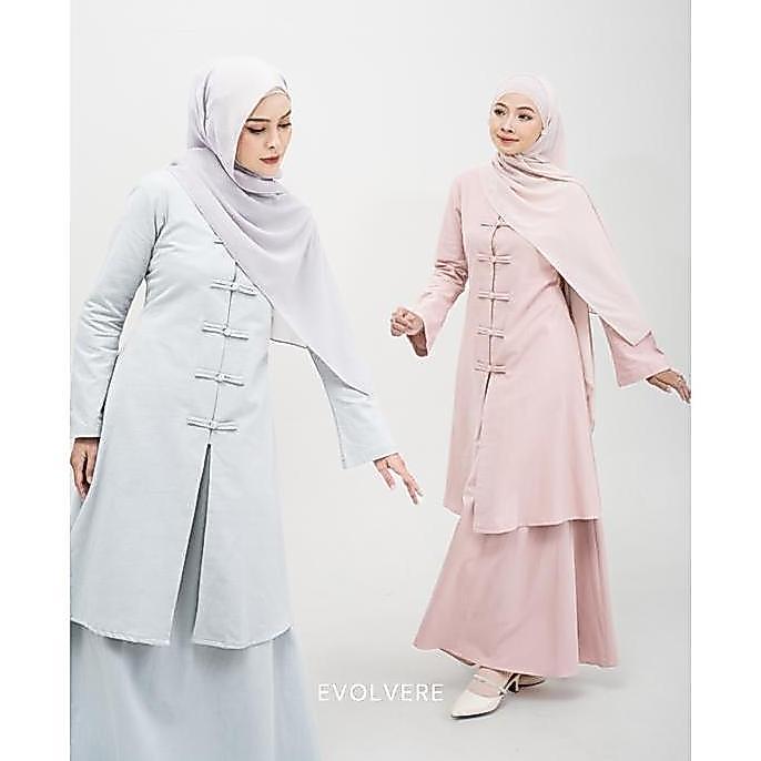 PREMIUM / Evolvere - Mey Cheongsam Tunik Lebaran Tunik Wanita ( TUNIK SAJA )