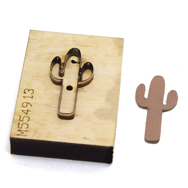 

DIY leather craft cactus design hanging decoration die cutting knife mould hand punch tool pattern