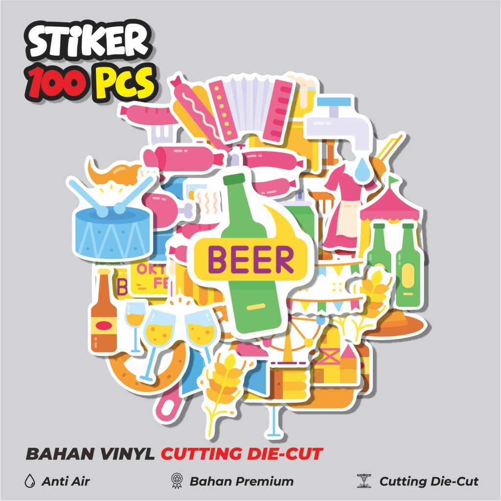 

Terbaru! 50 pcs Stiker Aesthetic Random Pesta Dekorasi Lucu Kreatif untuk Notebook, Skateboard, HP