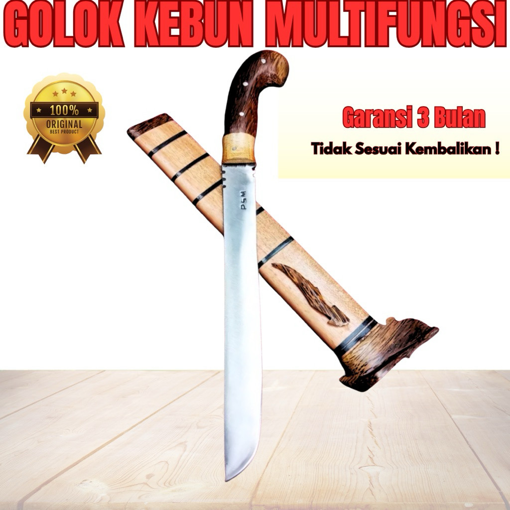 GJ GOLOK BAJA PER | Bedog Jepit Multifungsi Perkakas Kebun Baja Asli Super Tajam asli cibatu