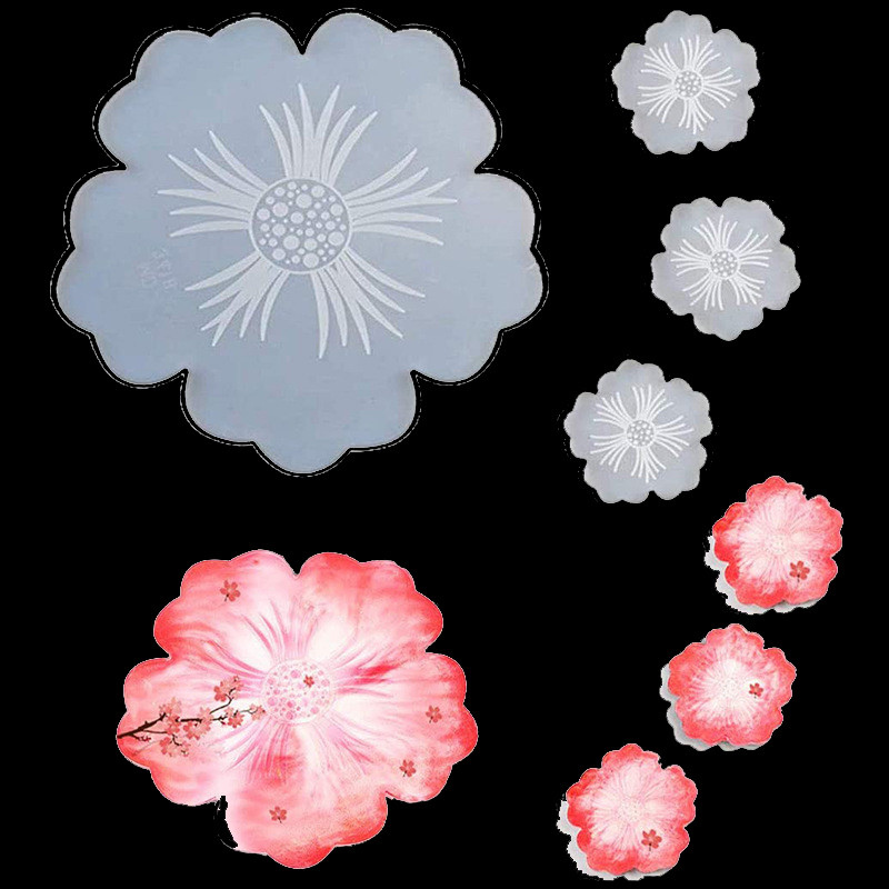 

Sakura Tea Fruit Plate Coaster Silicone Mold For DIY Epoxy Resin Mold Jewelry Making Tools Art Ornaments Decoration Supplies