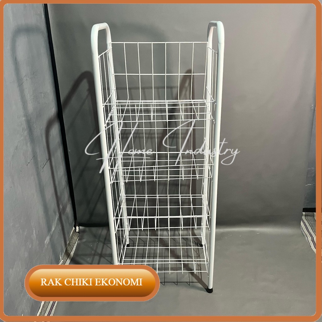 Rak Chiki ekonomi susun 4 jumbo/Rak Snack/Rak ciki/rak display/Rak minimarket