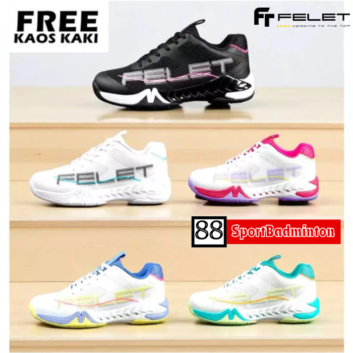 FELET LUMORA Badminton Shoes - Sepatu Badminton Original Felet