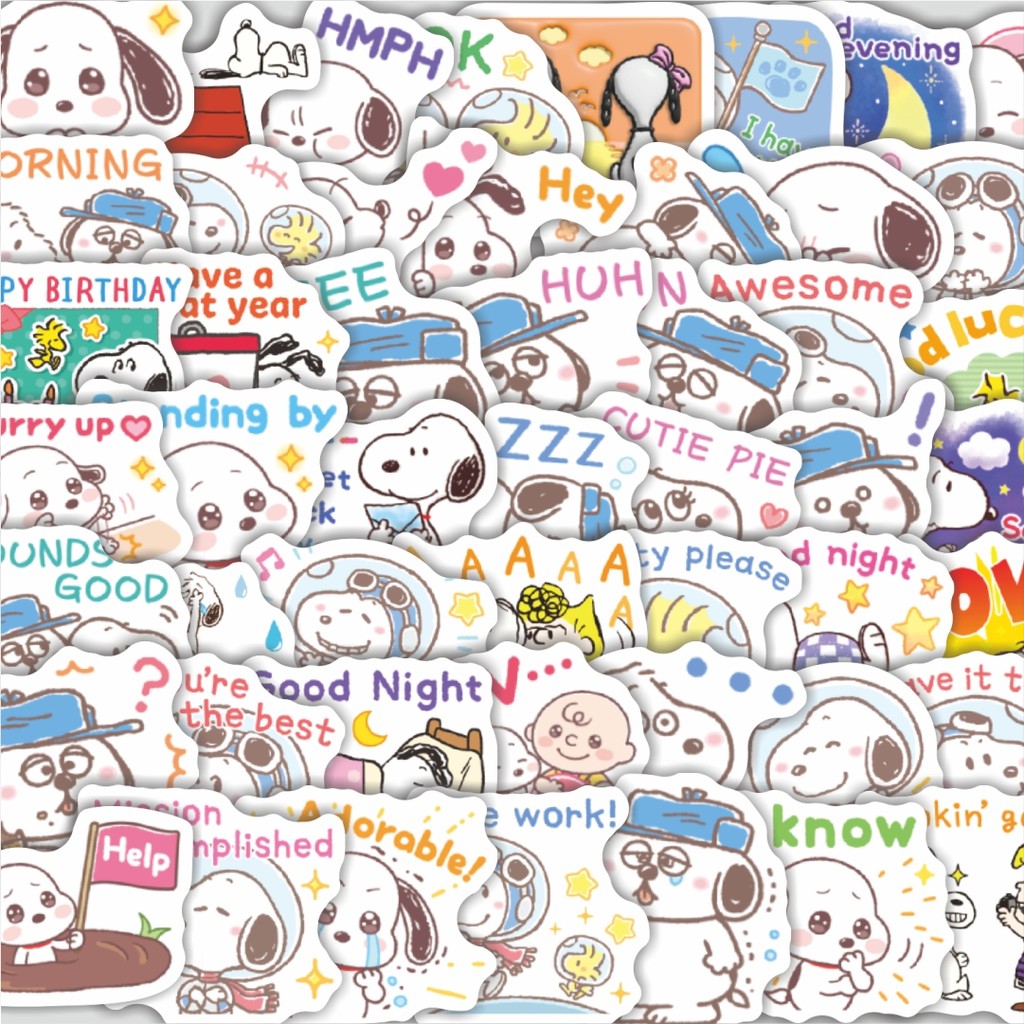 

Stiker Cutting Pack Stiker Kartun Snoopy V31 Isi 100Pcs Series Aesthetic Lucu Keren Untuk Koper Bahan Vynil