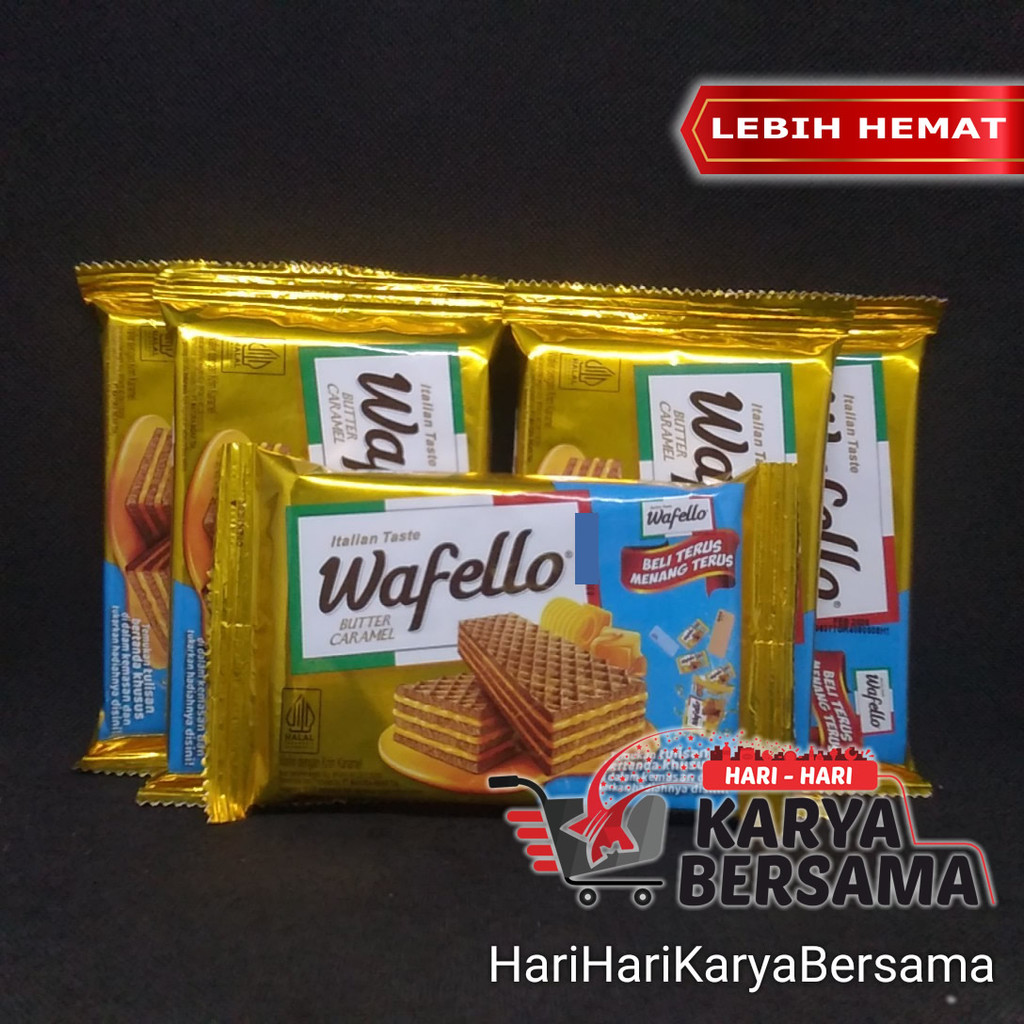 

MAKANAN RINGAN WAFER ROMA WAFELLO ITALIAN TASTE BUTTER CARAMEL PACK 5'S X 37.5GR