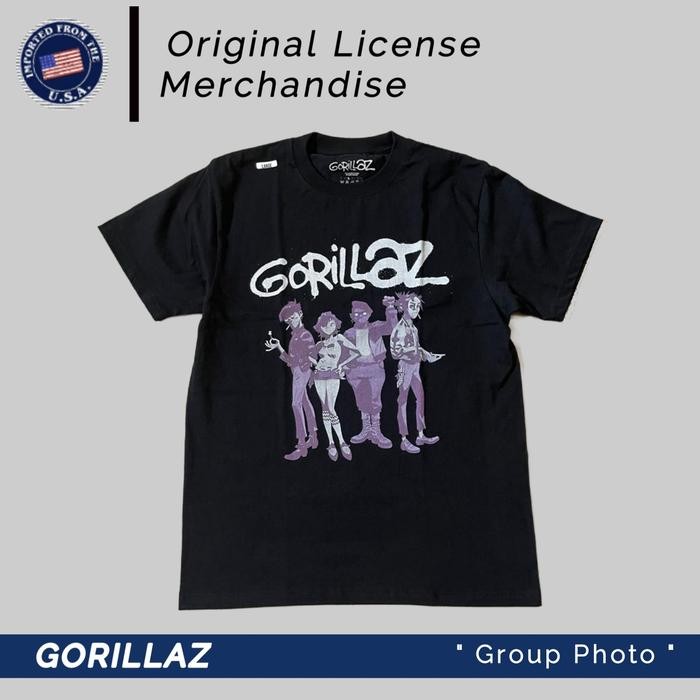 (COD) Gorillaz Kaos T shirt Band Music Original GORILLAZ Tag official ORI - S