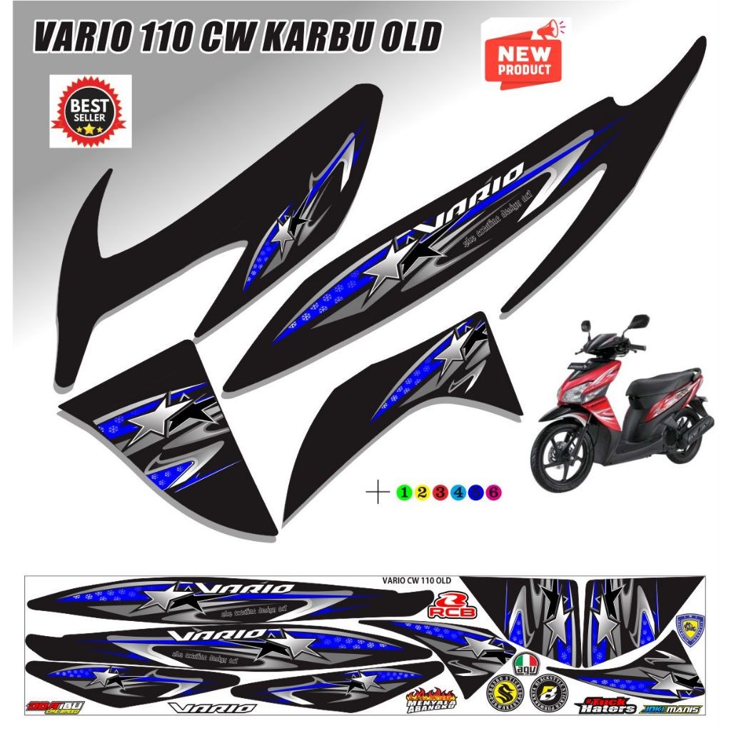 VARIASI SETIKER VARIO CW 110 OLD / STRIPING VARIO LAMA 110 VARIASI