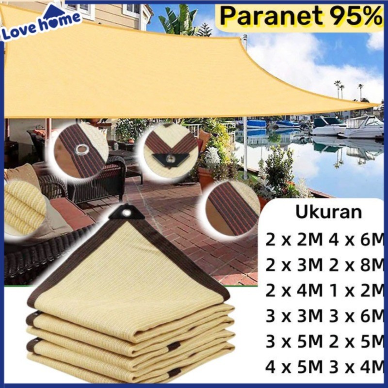 Paranet 95% Lebar 4meter / Anti-UV Sunshade Net / Farm Net Greenhouse Jaring Peneduh Atap / Outdoor 