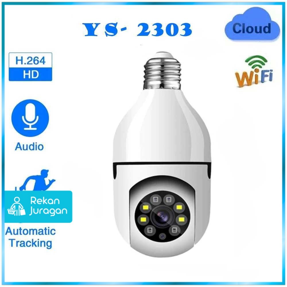 Kamera CCTV Bohlam WiFi IP Camera IR Motion Sensor E27 2MP 1080P - YS-2303