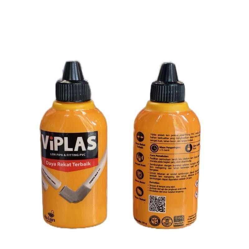 

Lem Pipa PVC Cair VIPLAS 55gr – Perekat Cepat Kering, Botol Praktis untuk Sambungan Pipa PVC Tahan Lama & Kuat