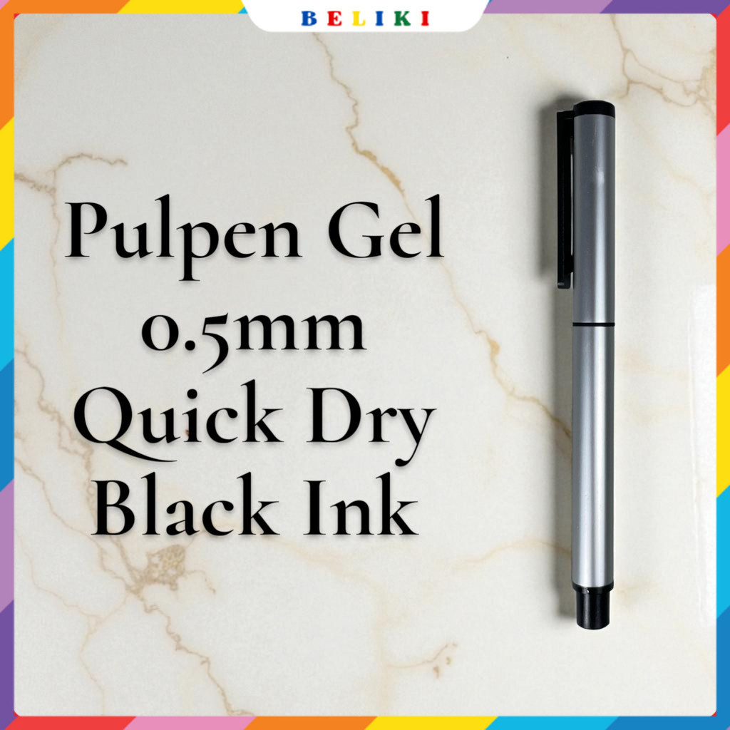 

Kaco Pena Pulpen Gel 0.5mm TUBE Roller Quick Dry Black Ink 1 PCS - K80
