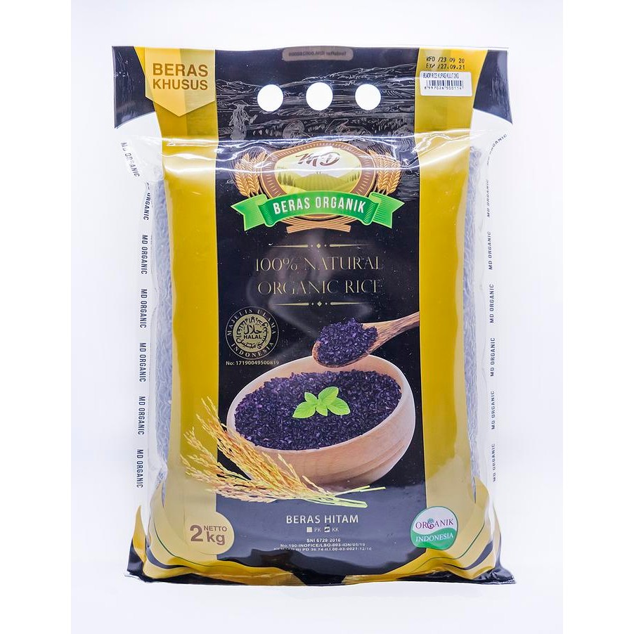

MD Beras Hitam Organik Kupas Kulit 2kg / MD Organic Black Rice Kupas Kulit 2kg