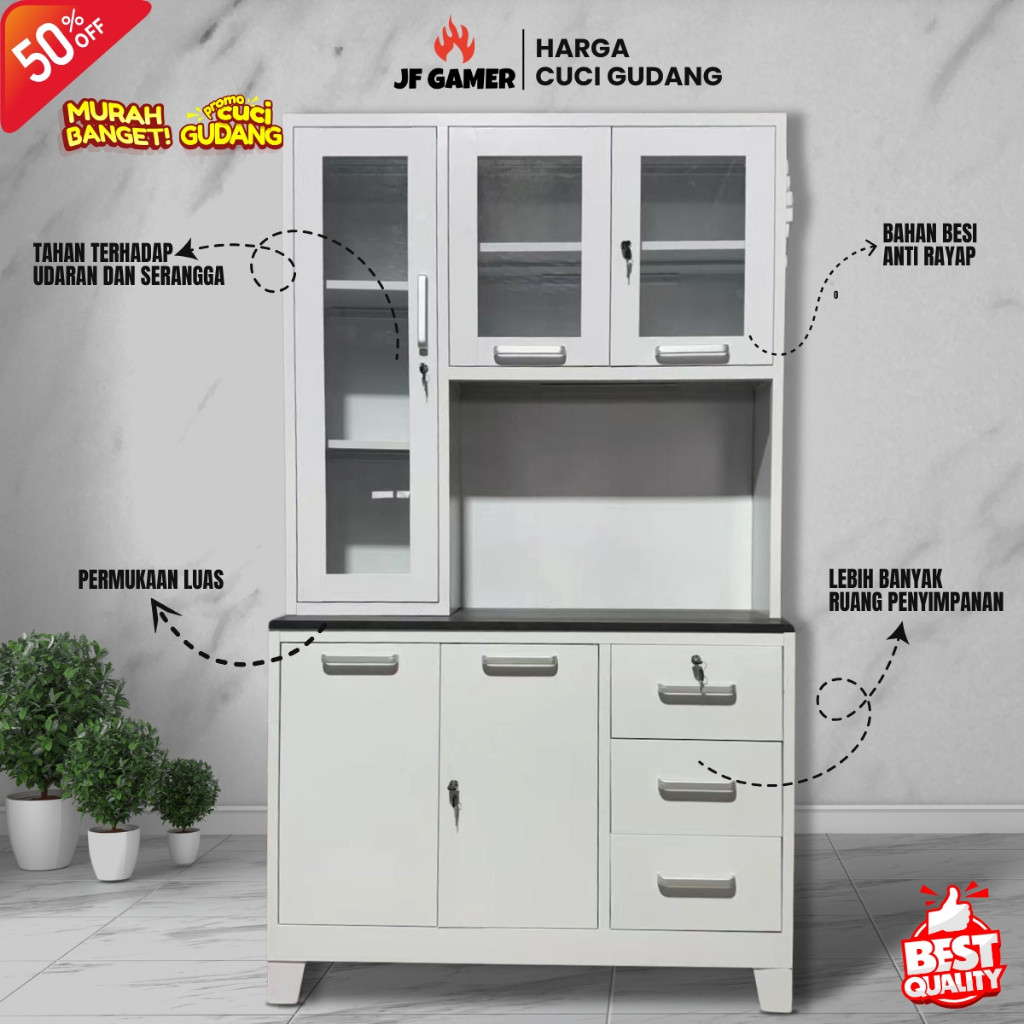 JOLEE-Lemari Dapur / Rak Dapur / Kitchen Set / Kabinet Dapur/Lemari Ruang Makan