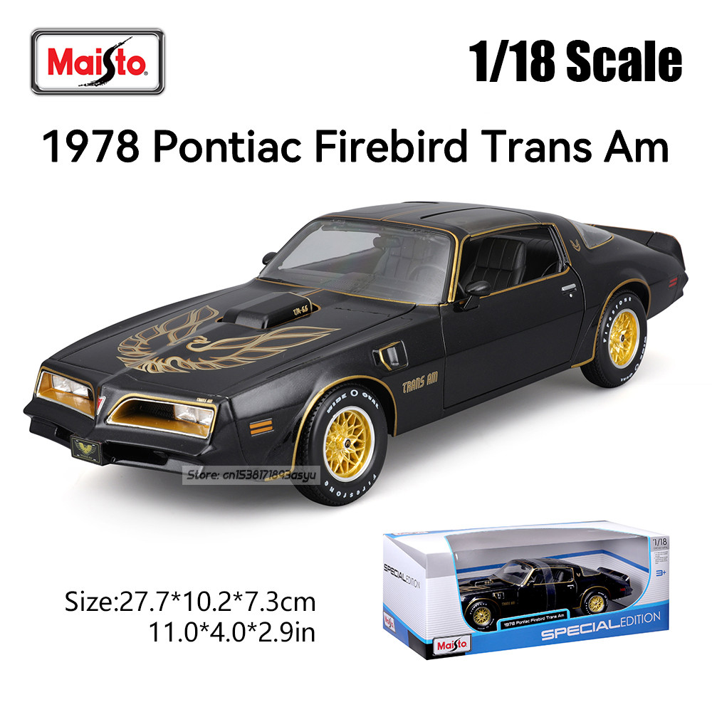 Maisto 1:18 1978 Pontiac Firebird Trans Am Brand Alloy Car Model Static Die Casting Model Collection