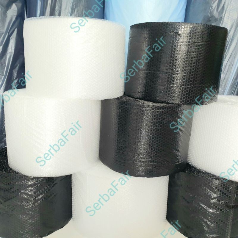 

Bubble Wrap Hitam/Bening 30CMX50M Ekonomis Hemat Bubblewrap Bandung