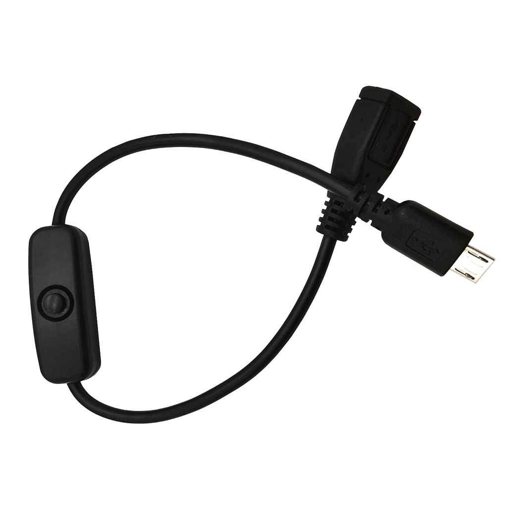 Micro USB Power Supply Extension with Switch ON/OFF Only Charging Cable On Off Switch for Raspberry 