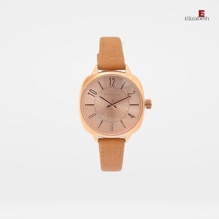 ORIGINAL Jam Tangan Wanita - Elizabeth | Leather Strap 2200-0897 - Brown