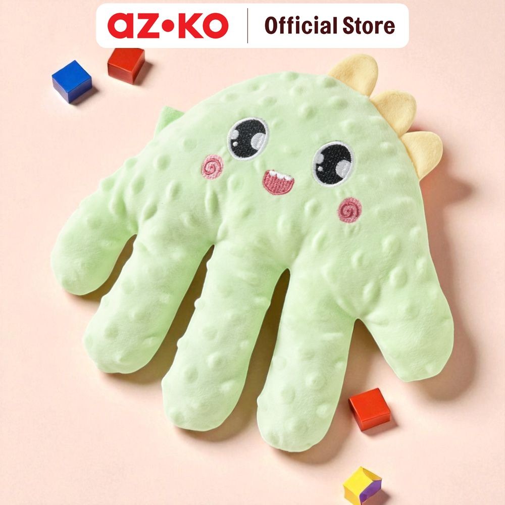 AZKO Ataru Kindla Bantal Anak Hand Palm Dino - Hijau Bantal Karakter Bantal Boneka Bantal Dekorasi K