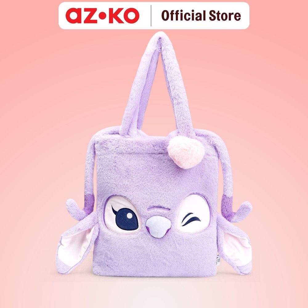 AZKO Ataru Tas Bahu Angel Wink - Ungu Lavender Totebag Tote Bag Tas Jinjing Shoulder Bag