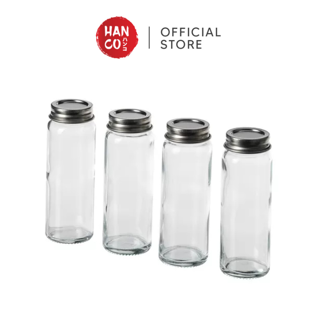 

MUST HAVE IKEA CITRONHAJ Stoples bumbu, kaca bening/baja tahan karat, 10 cl