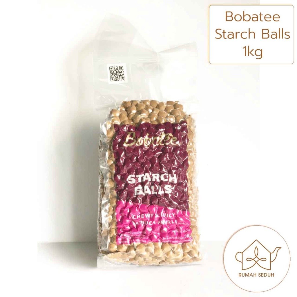

1Kg Bobatee Boba - Topping Mutiara Hitam - Topping Pearl Mentah Enak Praktis