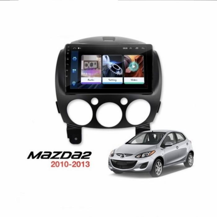 READYY frame head unit android 9 inch mazda 2