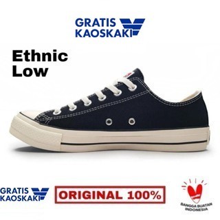 Sepatu Ventela Ethnic Black Natural Low [ Ventela Official Store ]