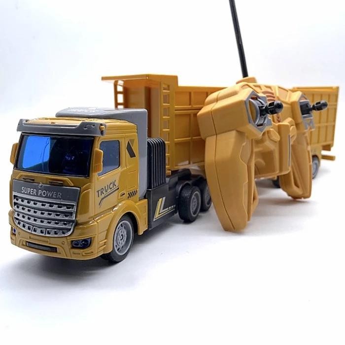 Promo RC Dump Truck Besar Remote Control - Mobil Truk Kontruksi Trailer Muatan Remot Kontrol Anak Ed