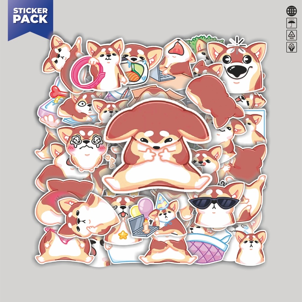 

[100PCS]Stiker Pack Stiker Funny Character Baton The Good Dog Aesthetic Vinyl Anti Air Dekorasi Sticker Laptop Buku Journal Koper Helm Casing HP Gitar Helm Skateboard