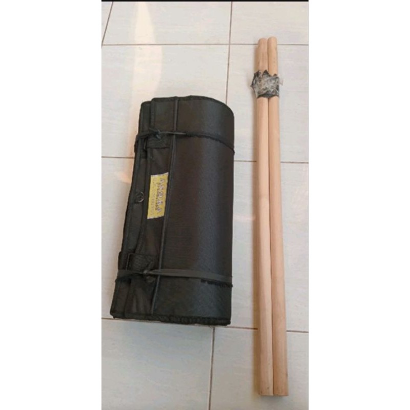 Tongkat Kayu Penyangga Tas Sales Kurir Kuat Bulat Panjang