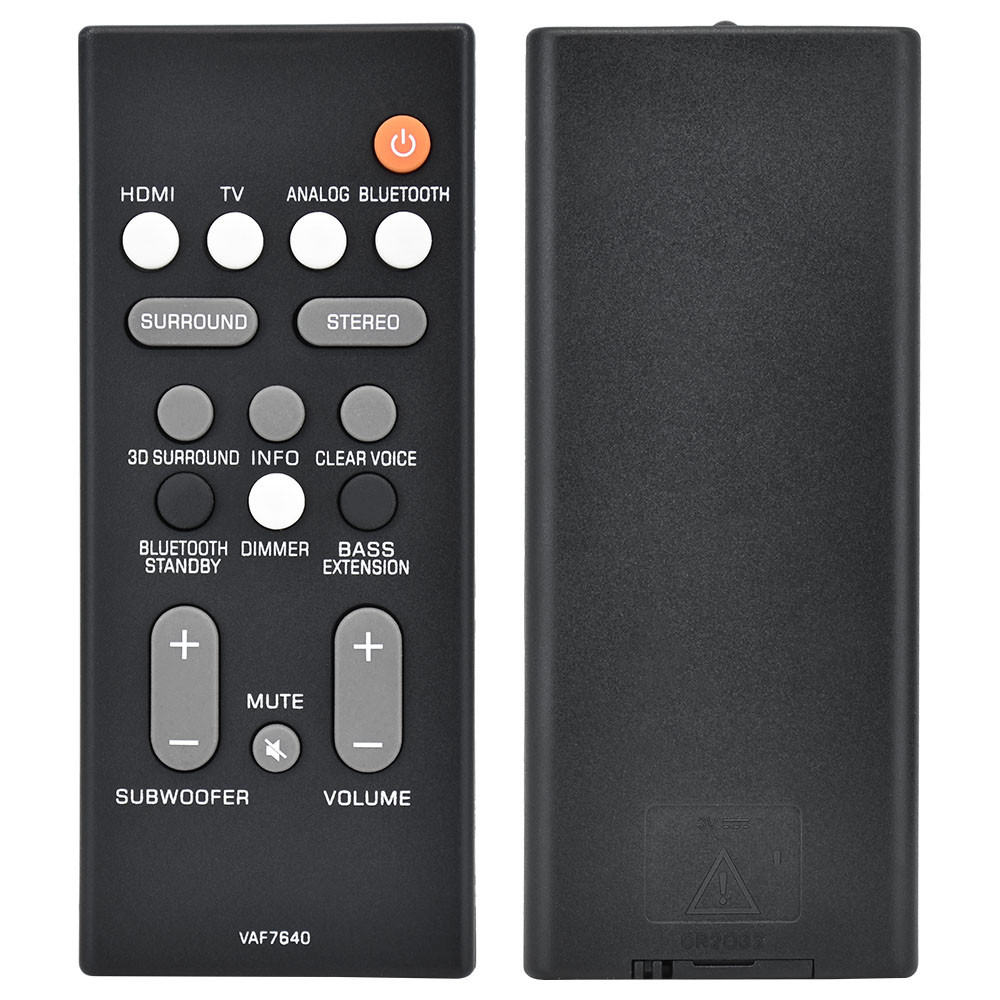 New VAF7640 Replacement For Yamaha Home Theater Audio Sound Bar Remote Control ATS-1080 YAS-108
