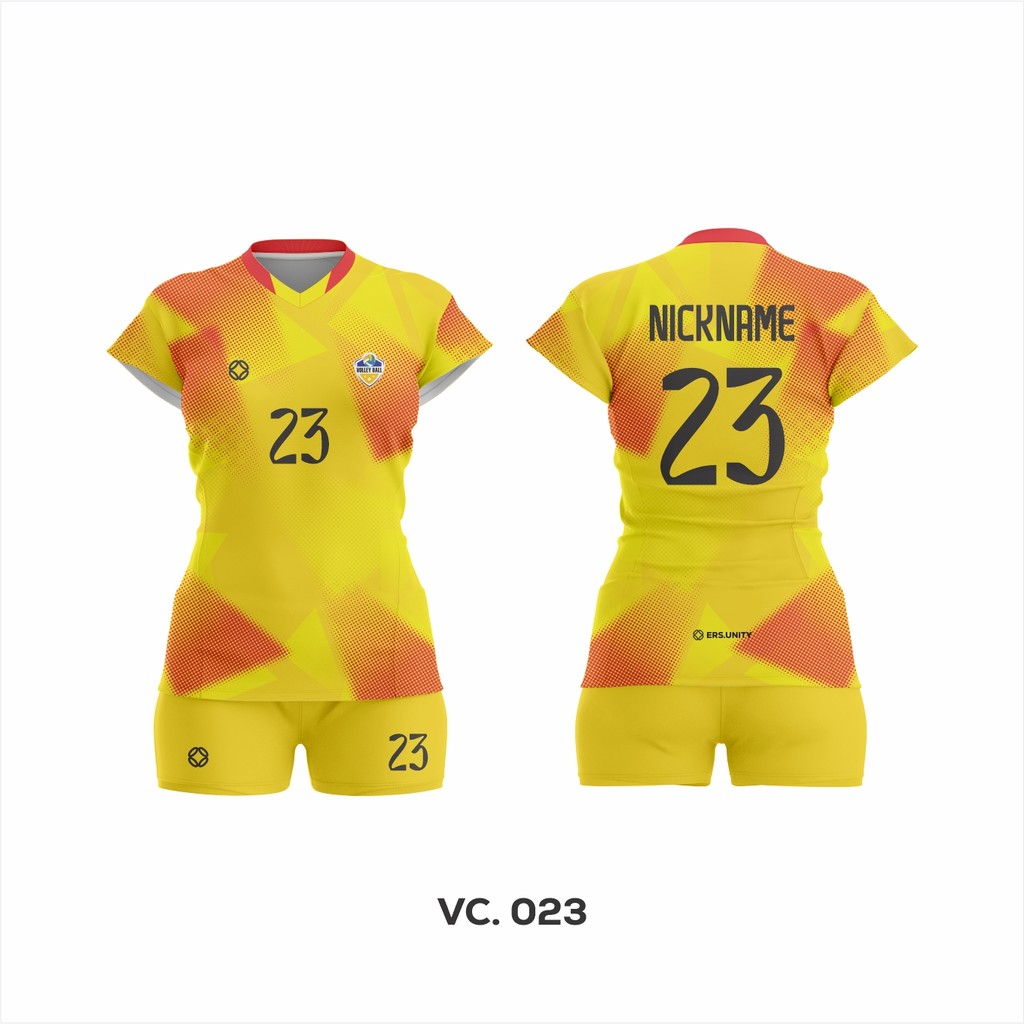BAJU JERSEY CUSTOME BOLA VOLI PEREMPUAN FREE NAMA & NO PUNGGUNG FULL PRINTING