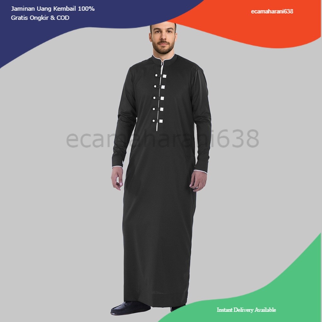 Jubah Pria Toyobo Thobe Jubah Gamis Pria MUslim Asy-Syarif Baju Muslim Pria Jubah Pria Thobe Toyobo 