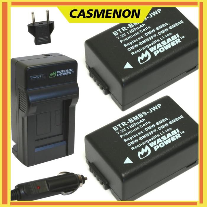Wasabi Power Battery for Panasonic DMW-BMB9 BMB9E FZ85 FZ100 FZ150 - 1 Charger